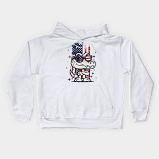 A Cool American Gator Kids Hoodie